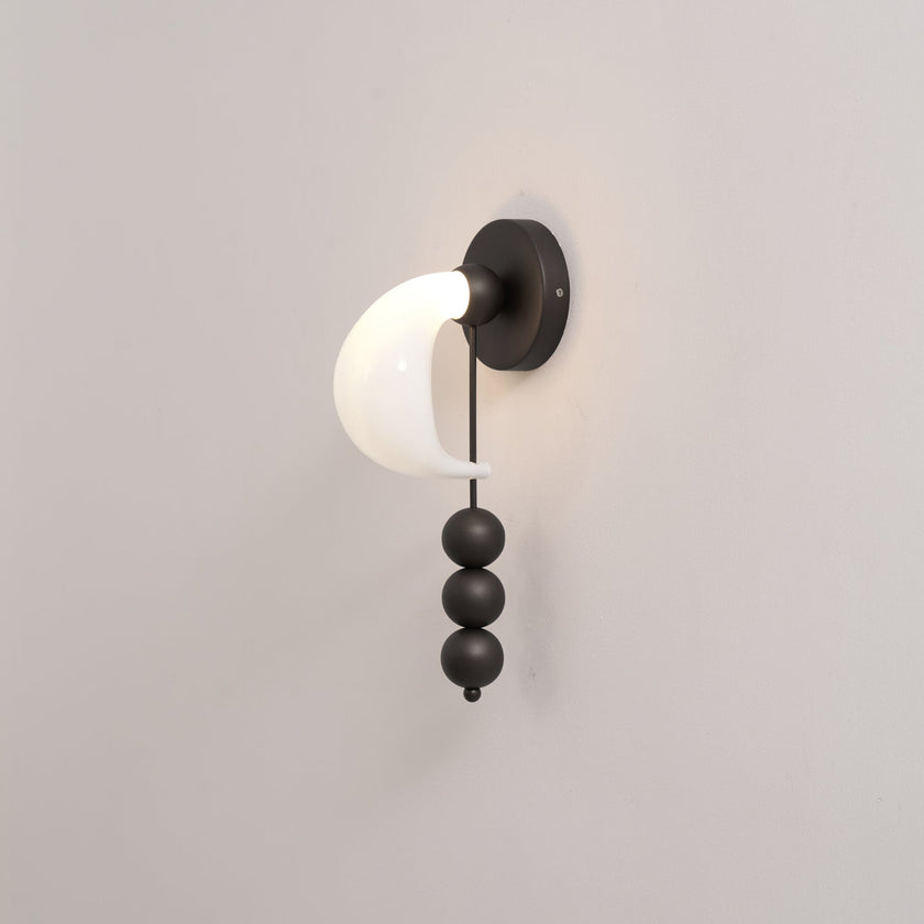 Opal Glass Petal Wall Sconce