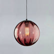 Blown Glass Globe Monk-Cap Pendant