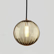 Blown Glass Globe Monk-Cap Pendant