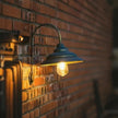 Vintage Solar Gooseneck Outdoor Wall Light