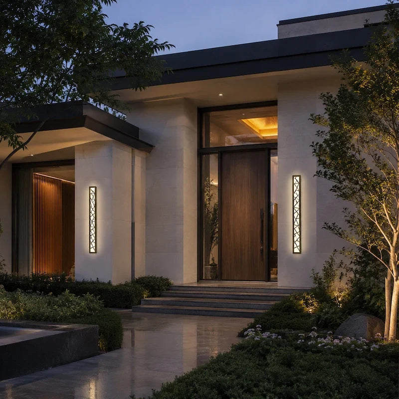 Minimalist Linear LED Outdoor Wall Sconce