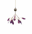 Agate Slice & Brass Chandelier
