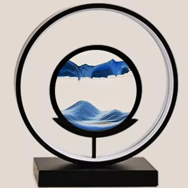 Modern Liquid Sand Disc LED Ambient Table Lamp