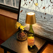 Glass Modern Rechargeable Bottle LED Light Base