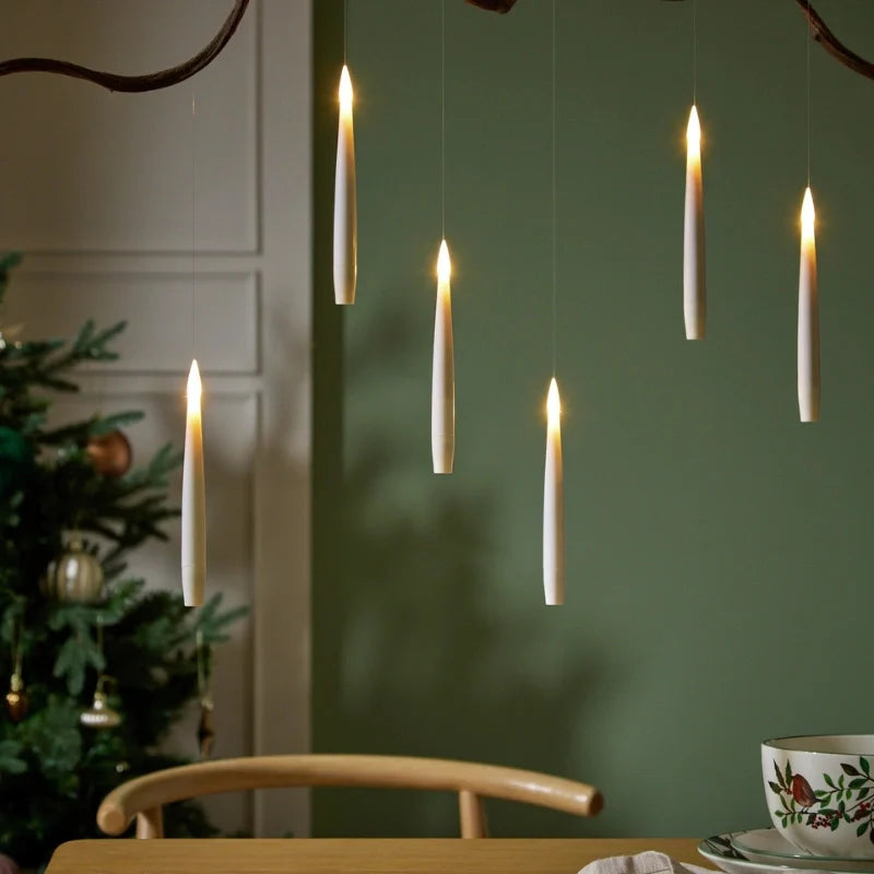 Modern Floating LED Candles with Wand Remote