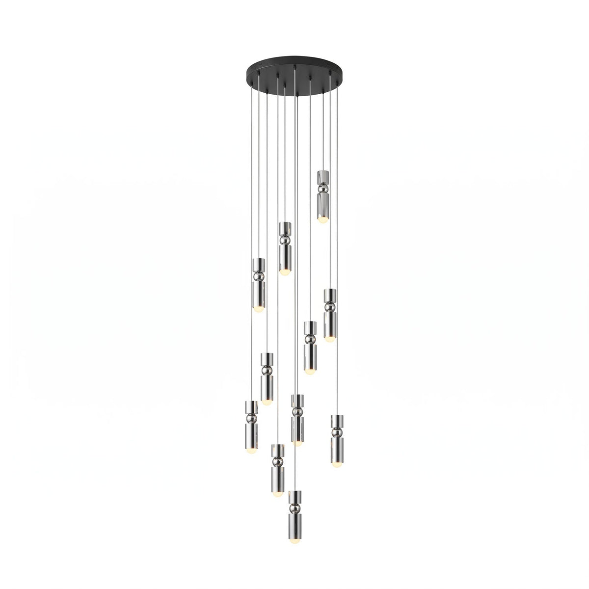 Metal Cylinder Orbit Cluster Pendant Light