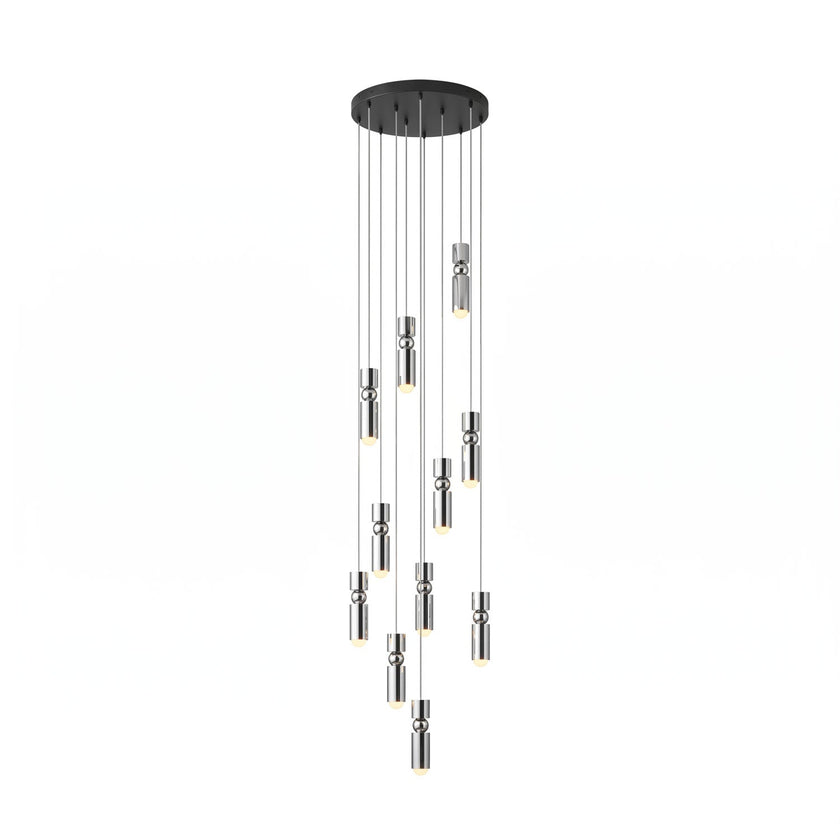 Metal Cylinder Orbit Cluster Pendant Light