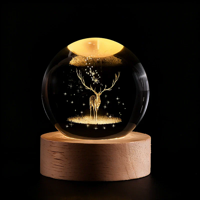 Modern Luminous Crystal Ball Night Light