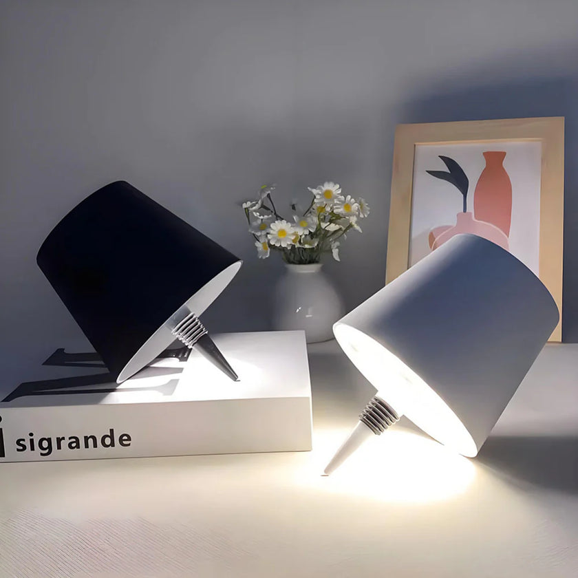 Glass Modern Rechargeable Bottle LED Light Base