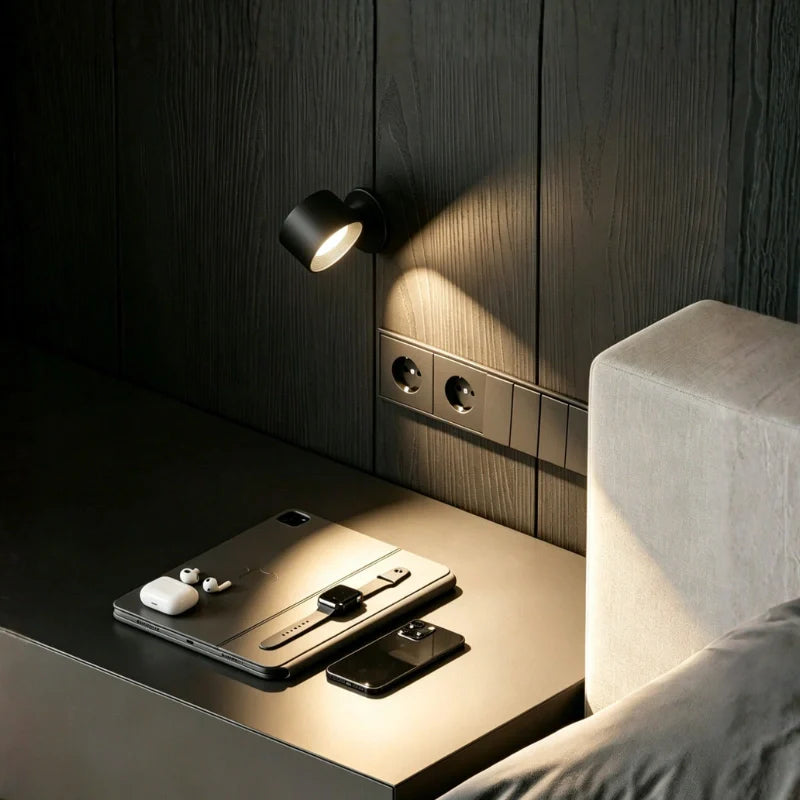 Modern Cordless LED Wall Lamp Magnetic Rechargeable