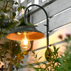 Vintage Solar Gooseneck Outdoor Wall Light