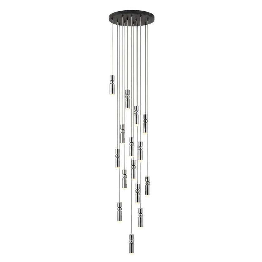 Metal Cylinder Orbit Cluster Pendant Light