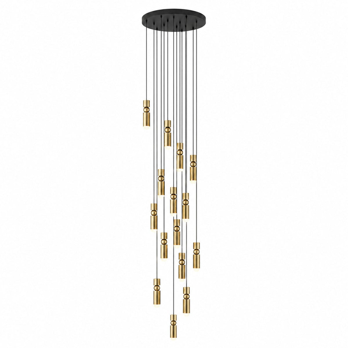Metal Cylinder Orbit Cluster Pendant Light