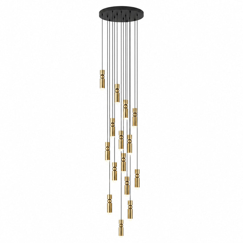 Metal Cylinder Orbit Cluster Pendant Light