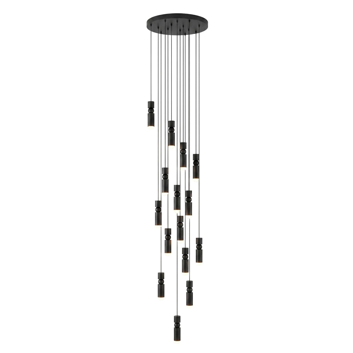 Metal Cylinder Orbit Cluster Pendant Light