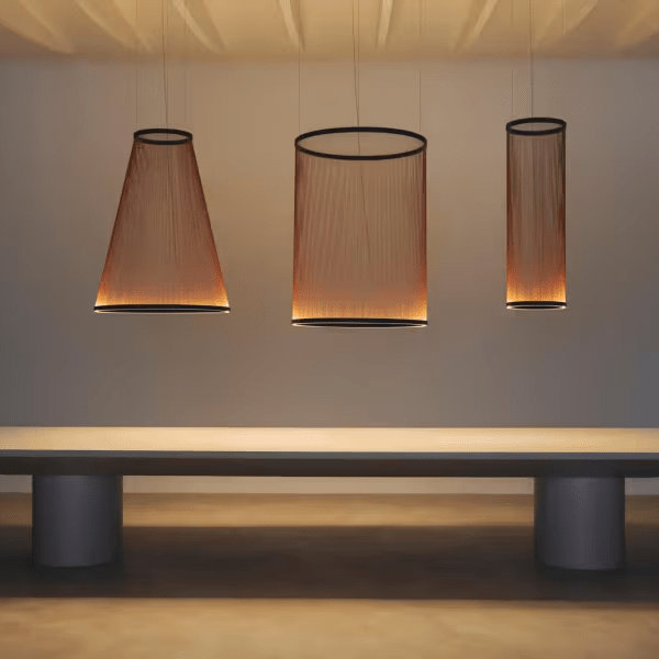 Metal Mesh Cone Pendant Light