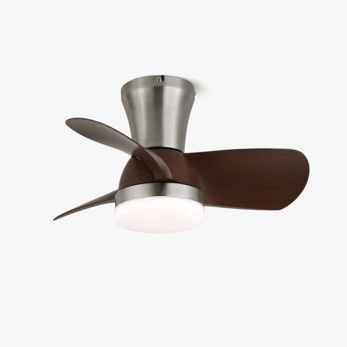 Walnut Wood-Grain Ceiling Fan Light