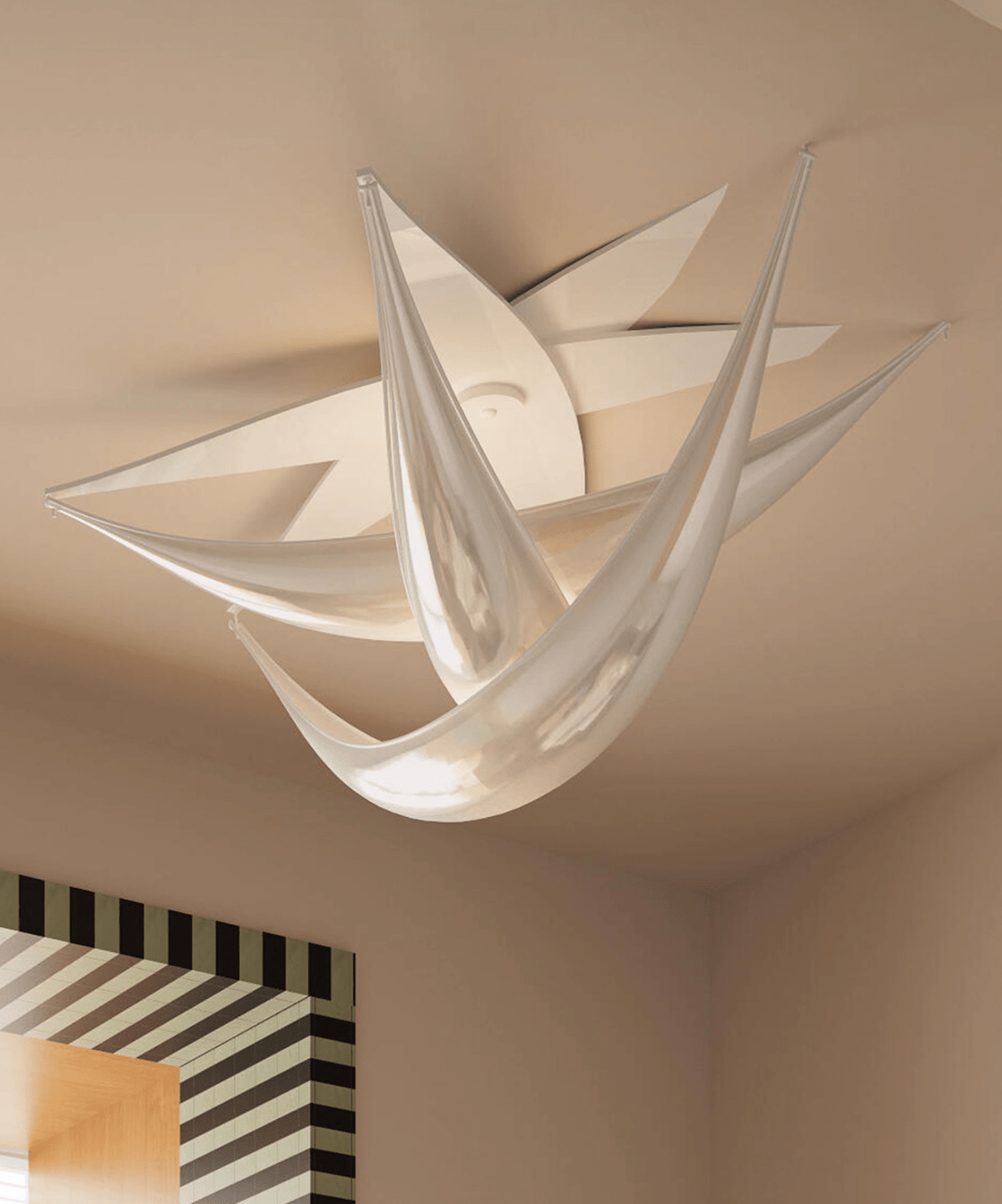 Resin Cascade Ceiling Light