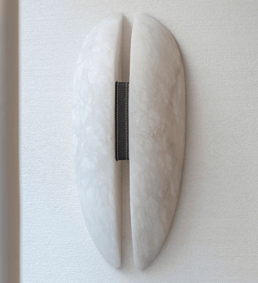 Alabaster Veil Panel Wall Sconce