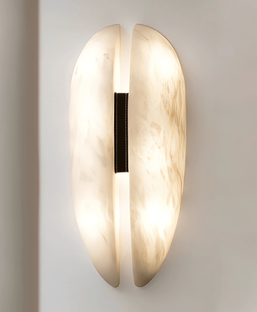 Alabaster Veil Panel Wall Sconce