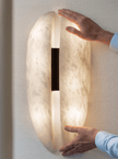 Alabaster Veil Panel Wall Sconce