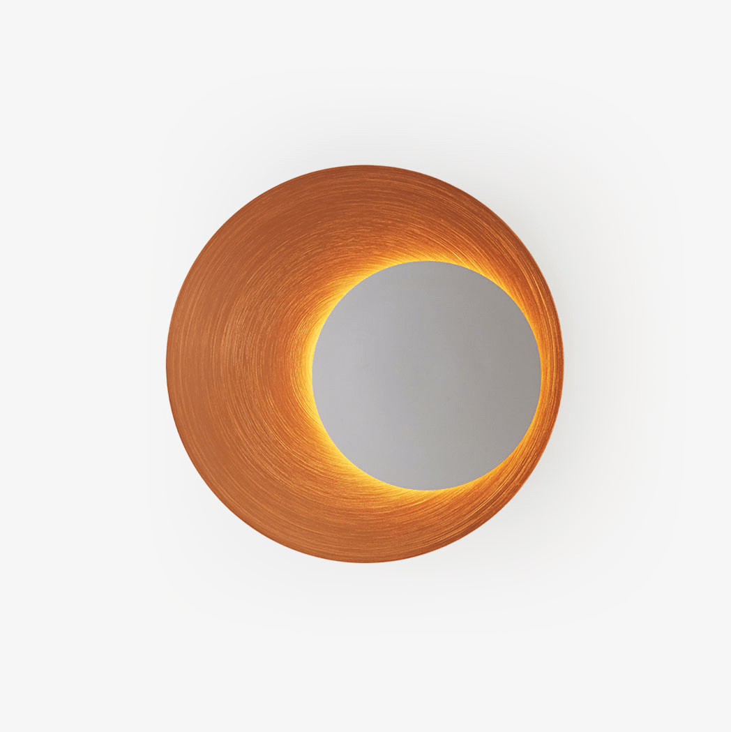 Metal Crescent Ring Wall Sconce