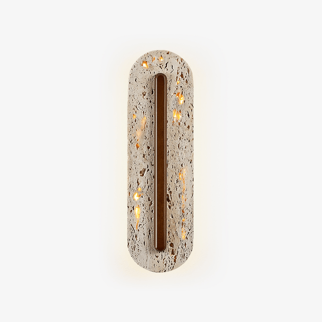 Travertine Slot Wabi-Sabi Wall Sconce