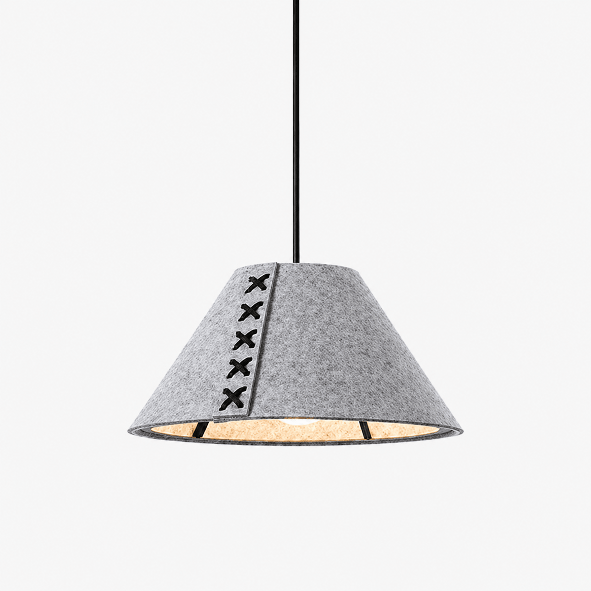 Acoustic Felt Cone Pendant Light