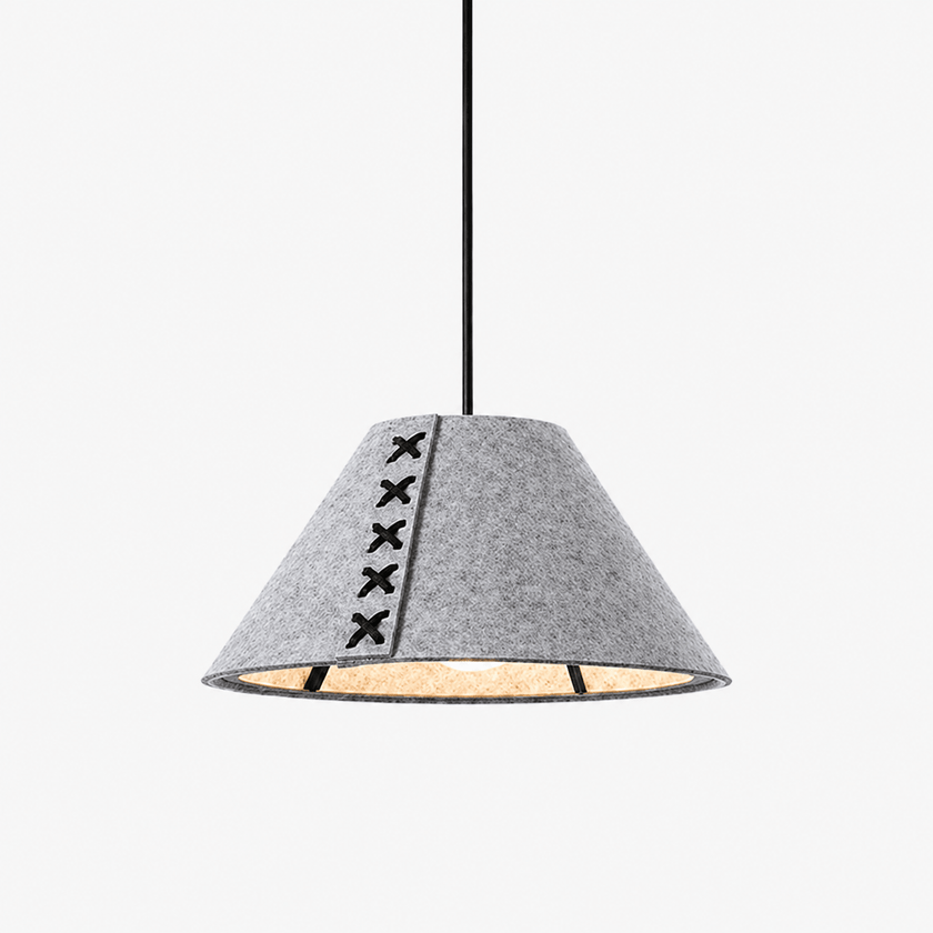 Acoustic Felt Cone Pendant Light