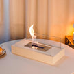 Modern Metal Tabletop Ethanol Fireplace Light Fixture