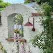 Vintage Solar Gooseneck Outdoor Wall Light