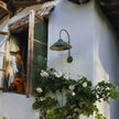 Vintage Solar Gooseneck Outdoor Wall Light