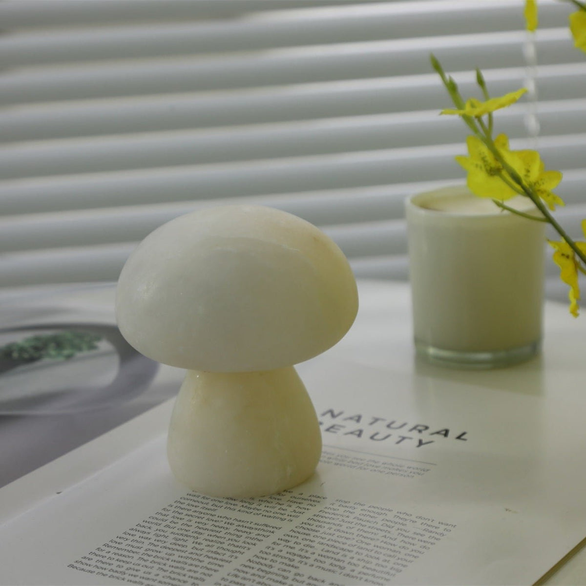 Alabaster Mushroom Dome Table Lamp