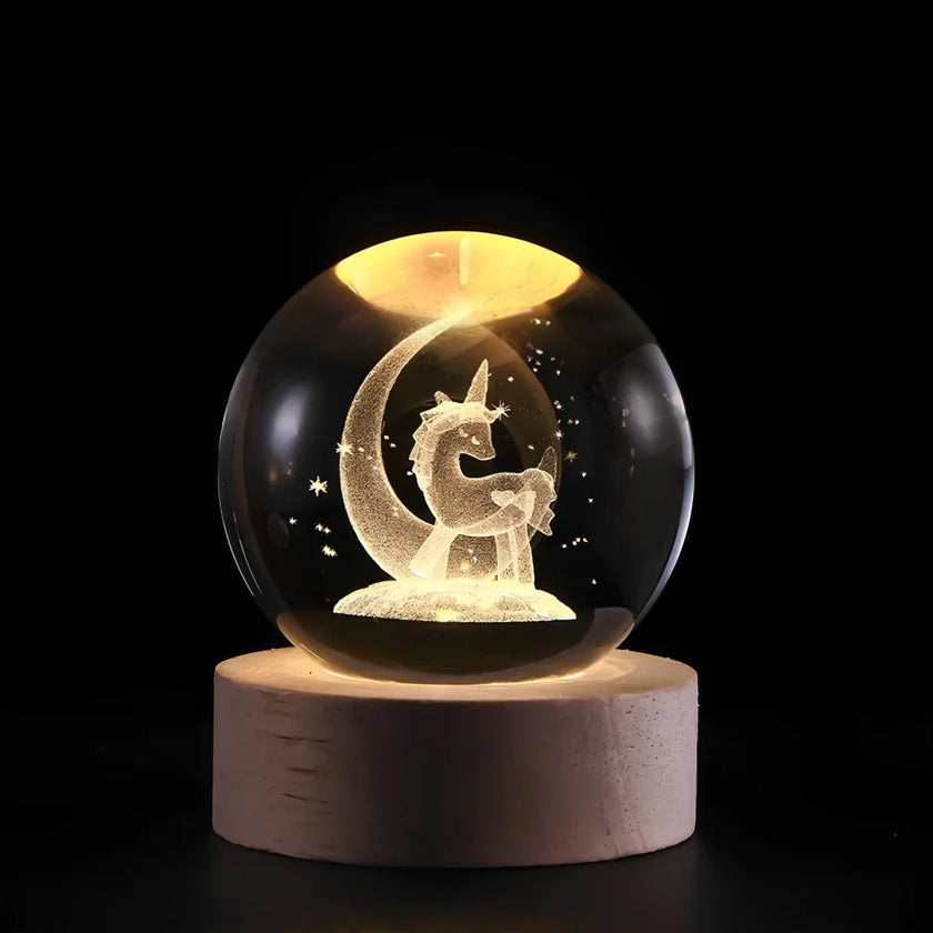 Modern Luminous Crystal Ball Night Light