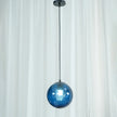 Blown Glass Globe Monk-Cap Pendant