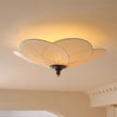 Fabric Bloom Flush Mount Light