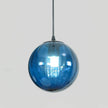 Blown Glass Globe Monk-Cap Pendant