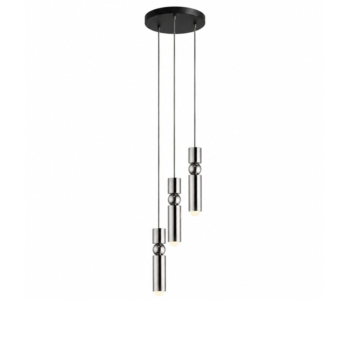 Metal Cylinder Orbit Cluster Pendant Light
