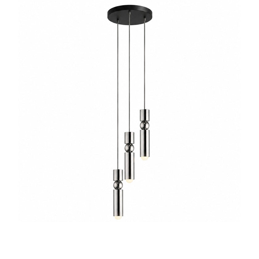 Metal Cylinder Orbit Cluster Pendant Light