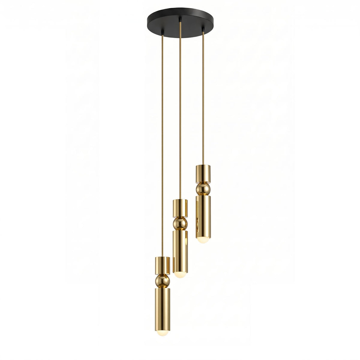 Metal Cylinder Orbit Cluster Pendant Light