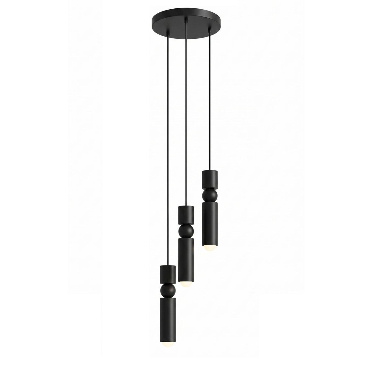 Metal Cylinder Orbit Cluster Pendant Light