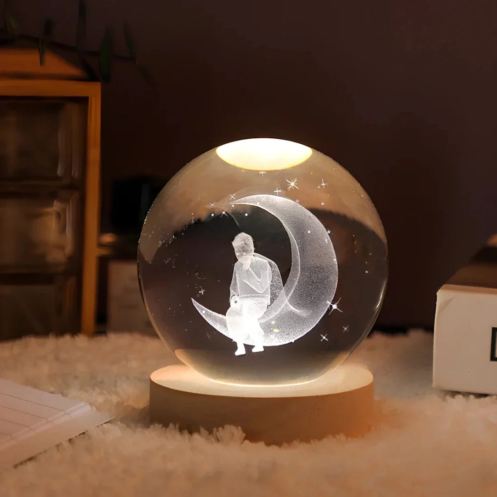 Modern Luminous Crystal Ball Night Light