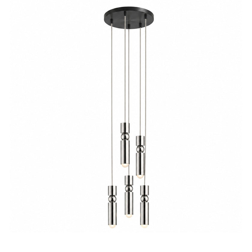 Metal Cylinder Orbit Cluster Pendant Light
