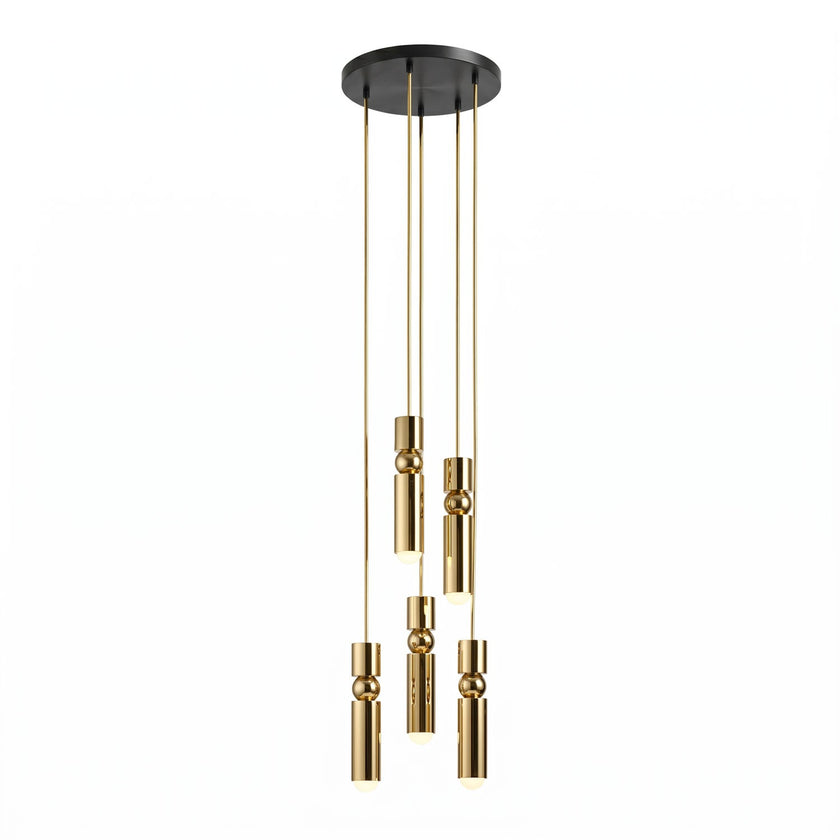 Metal Cylinder Orbit Cluster Pendant Light