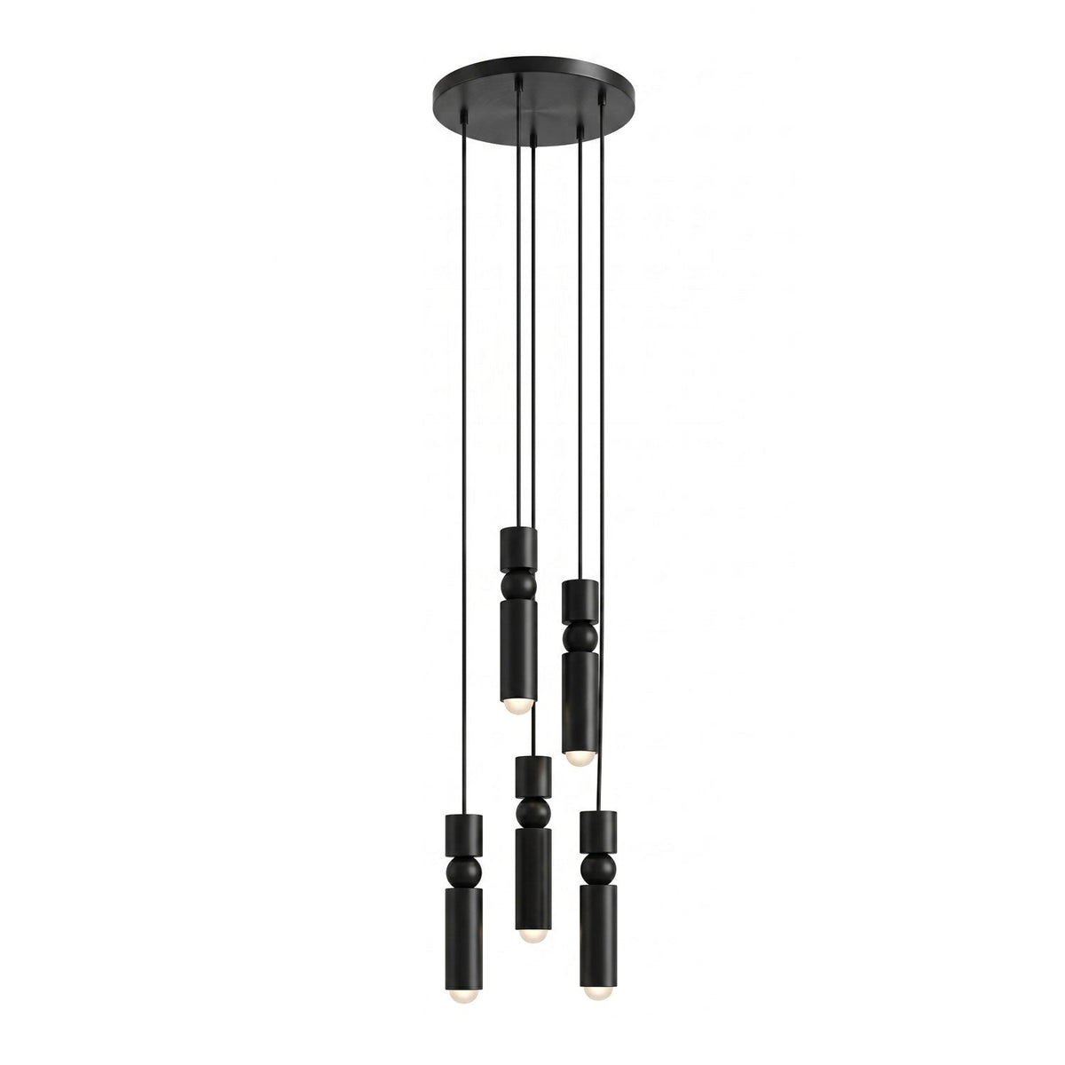 Metal Cylinder Orbit Cluster Pendant Light
