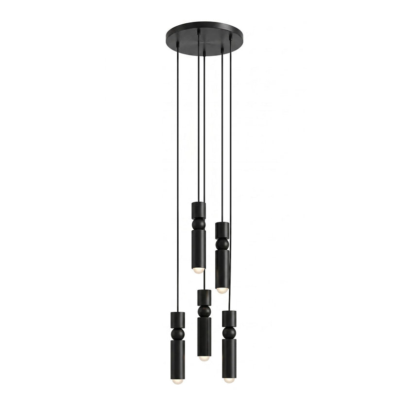 Metal Cylinder Orbit Cluster Pendant Light