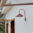 Vintage Solar Gooseneck Outdoor Wall Light