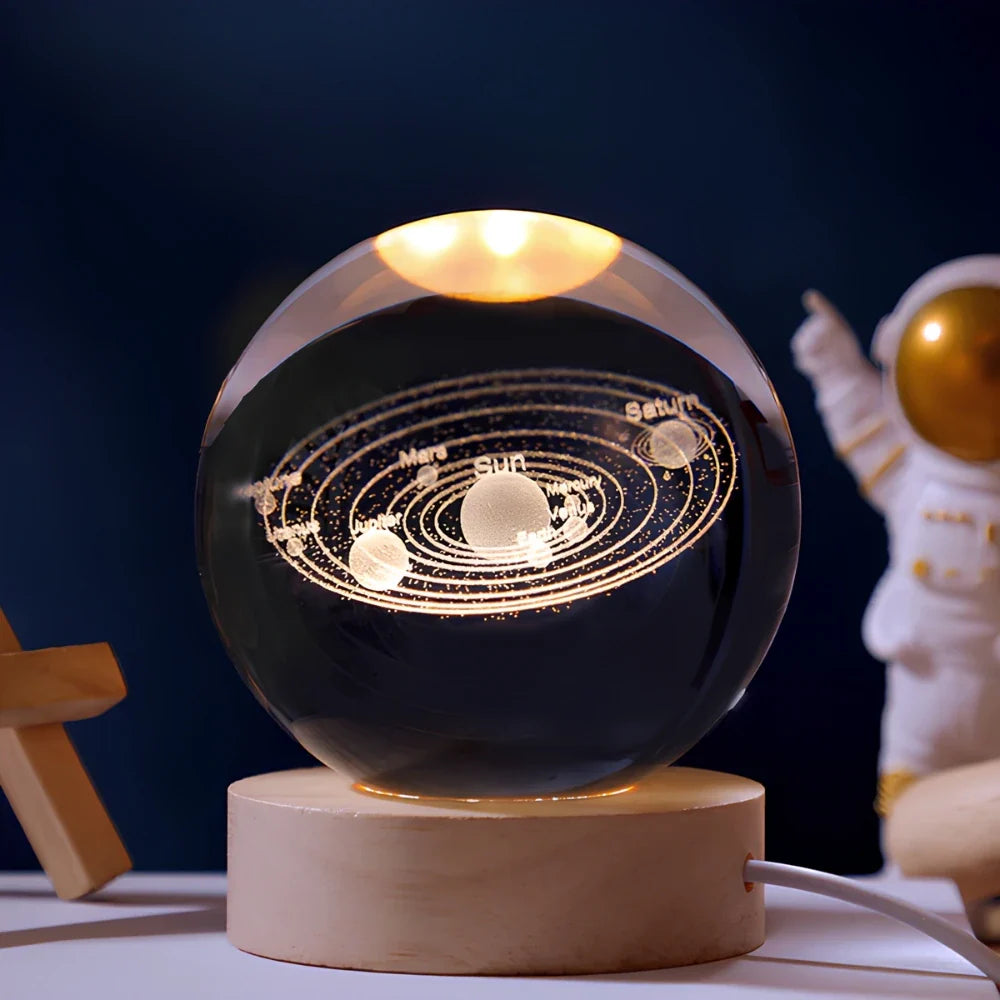 Modern Luminous Crystal Ball Night Light