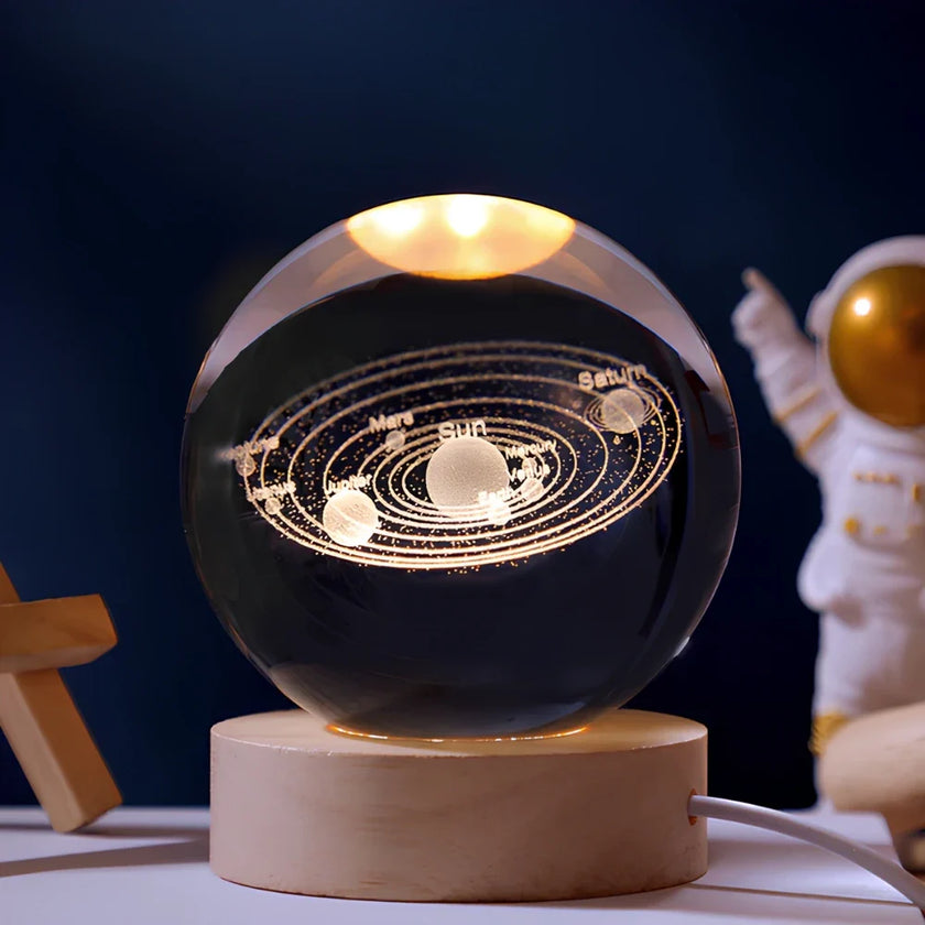 Modern Luminous Crystal Ball Night Light