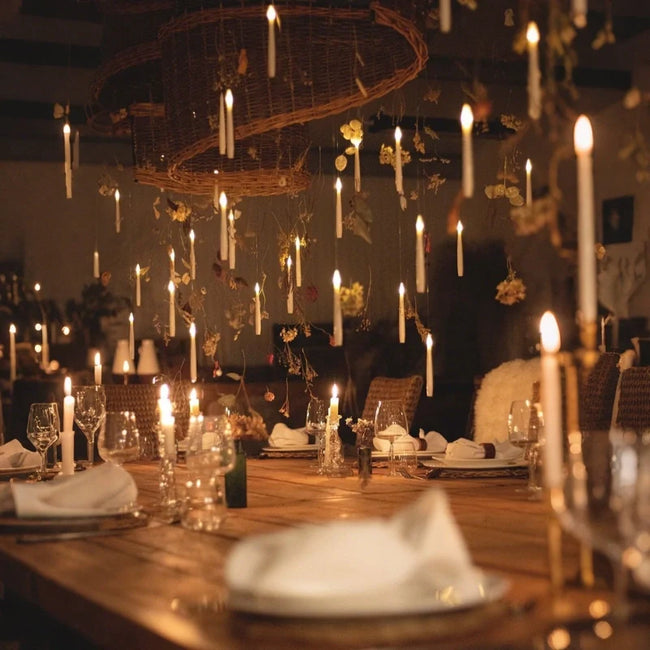 Modern Floating LED Candles with Wand Remote